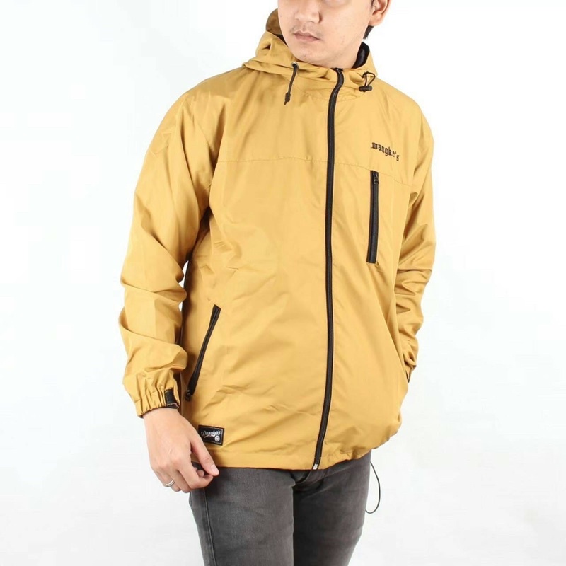 Jaket Outdoor More Wangker’s Jaket Parasut Pria Jaket Distro Jaket Running Kuning