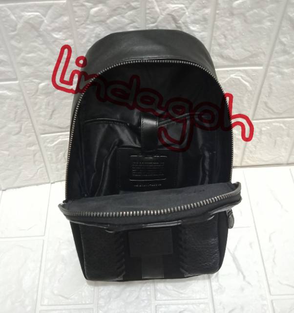 Tas bodybag coach campus pack with baseball stitch slingbag kualitas mirror kulit