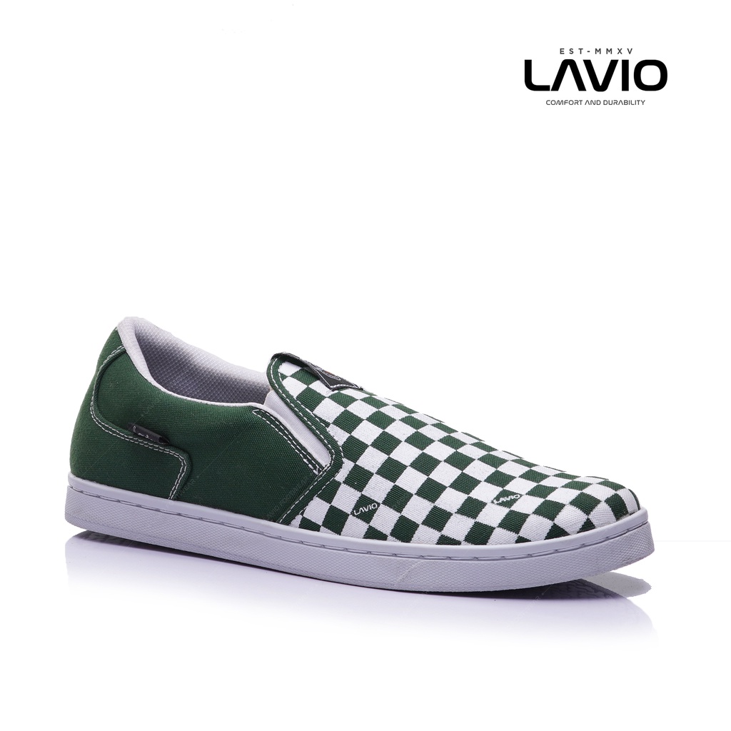 Sepatu Slip On Pria Original Kasual Kekinian Lavio Slider Slop