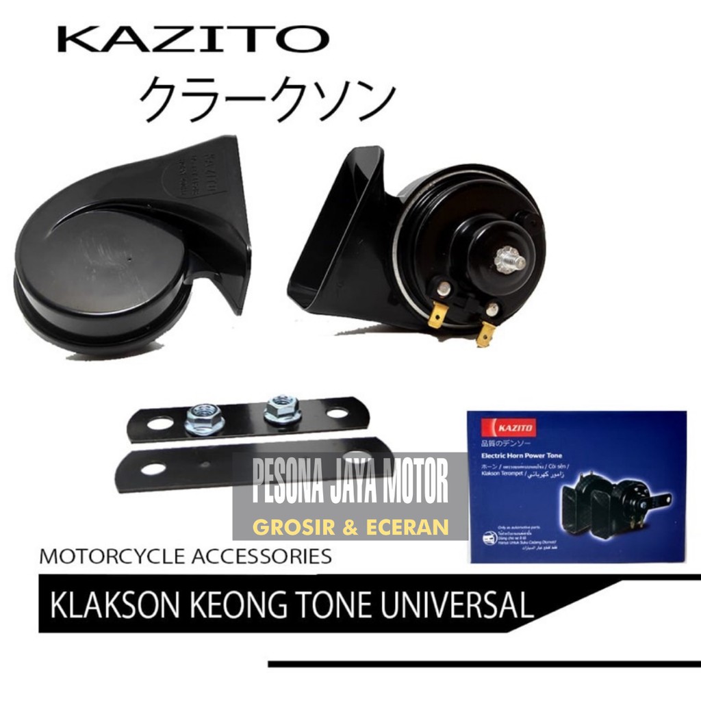 Klakson Keong Kazito Model Denso Waterproof Universal Motor Dan Mobil