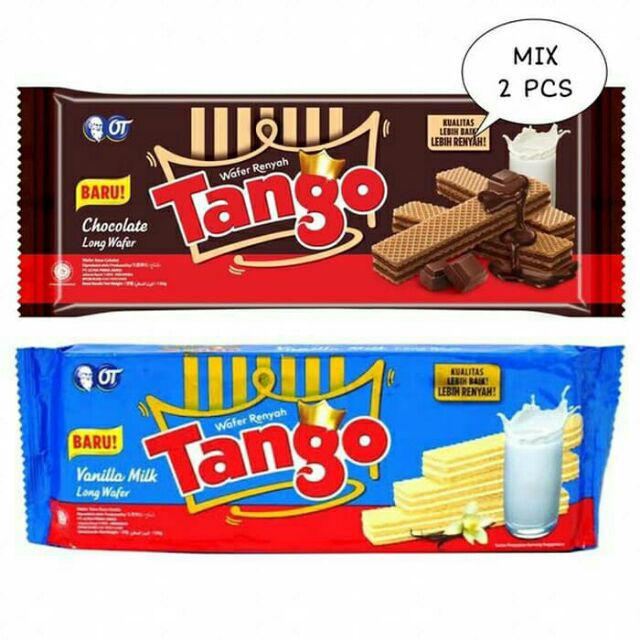 Tango Wafer 130gr Chocolate Vanilla Shopee Indonesia 