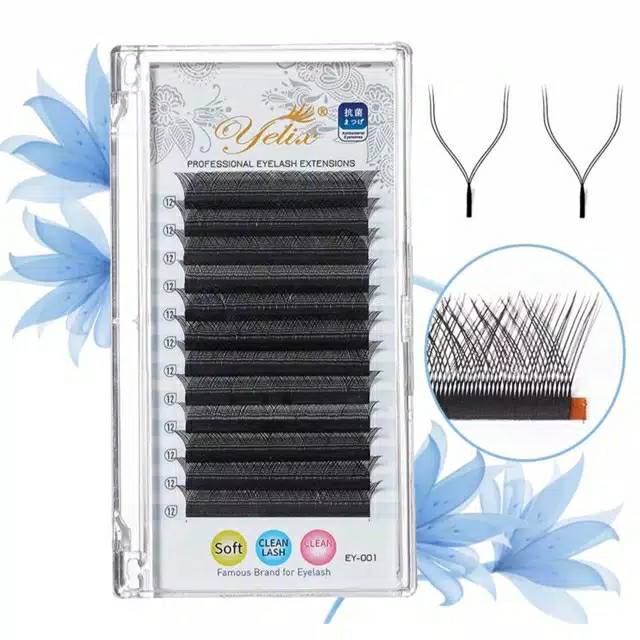 Yelix Yshape ellipse eyelash extension super soft bulumata eyelash extension tipe Y