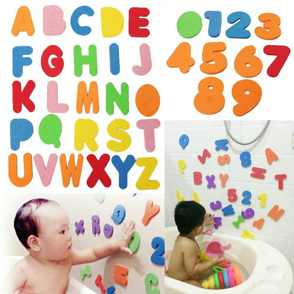 Alphabet Bath Letters and Numbers