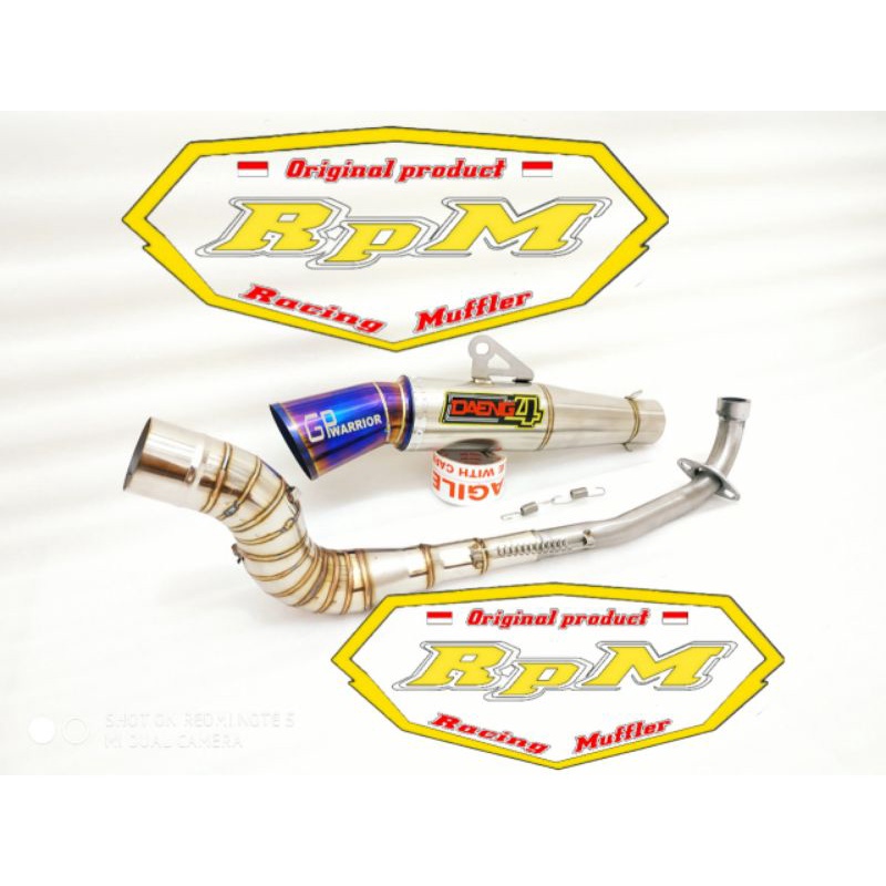 Knalpot Daeng Sai4 Cobra Supra X 125 - Supra fit - Revo - Grand - Karisma