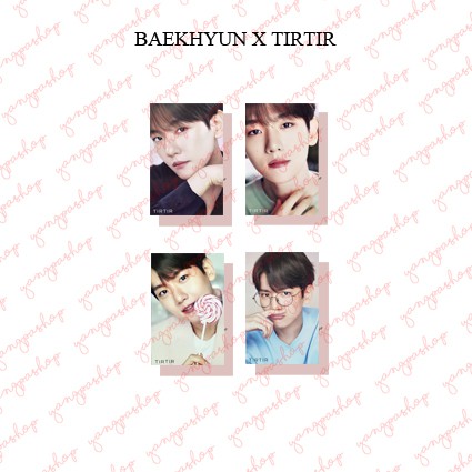 [READY / SET] BAEKHYUN X MAKE UP PHOTOCARD UNOFFICIAL FANMADE BBH BYUN TIRTIR TIR