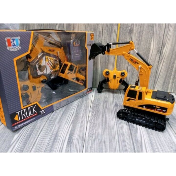 Mainan Mobil Remote Control Excavator Besar Baterai Cas / Mainan Mobil RC Excavator Beko RC Murah