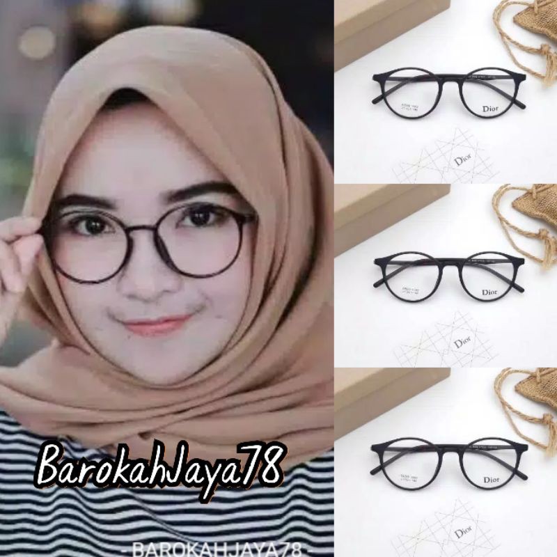 FRAME KACAMATA MINUS+ANTIRADIASI,KACAMATA BULAT,KACAMATA PLASTIK