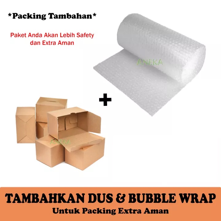 

Packing Tambahan - Tambah Peking (Bubble dan Dus) Aagar Paket atau Pesanan Anda Akan Lebih Safety
