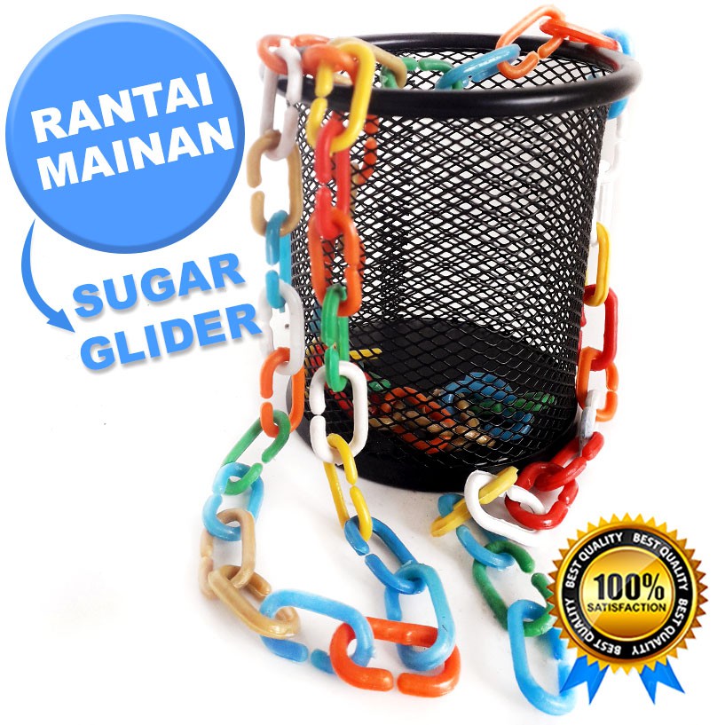 ADEWAP GLIDER Rantai Mainan Sugar Glider 1 Meter Rainbow