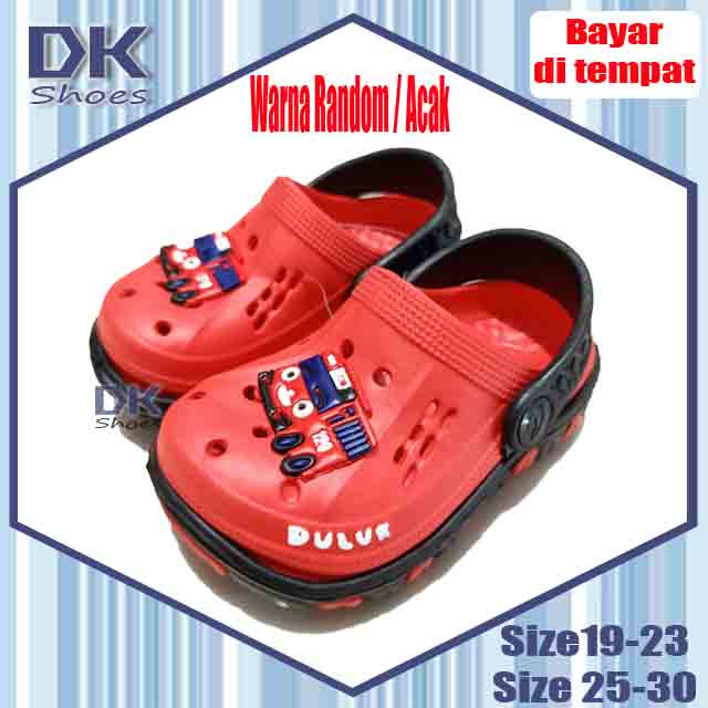 Baim anak Dulux Sandal 19-36 / Sandal Selop Bakpao DULUX Baim Anak Laki Karet Tahan Air Karakter Tayo