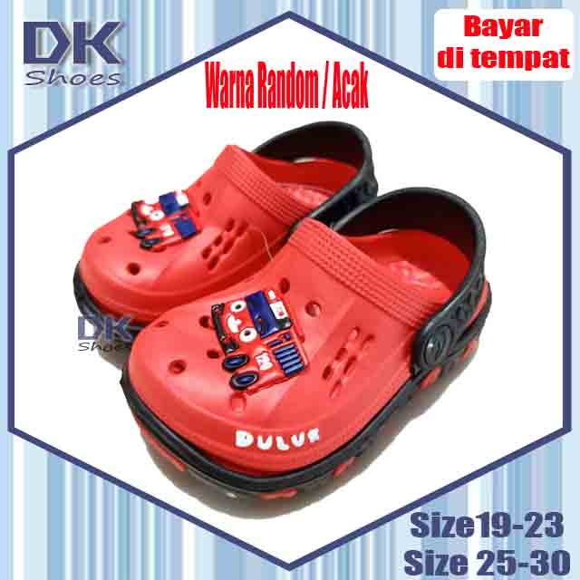 Baim anak Dulux Sandal 19-36 / Sandal Selop Bakpao DULUX Baim Anak Laki Karet Tahan Air Karakter Tayo