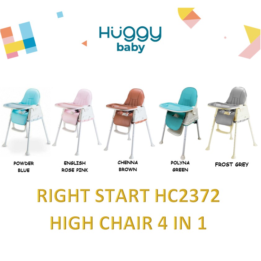 Right Start HC2372 High Chair 4 in 1 Kursi Makan Bayi