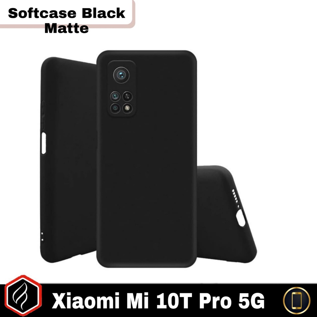 Promo Case Xiaomi Mi 10T Pro 5G / Mi 10T 5G Softcase Black Matte Silicon Anti Slip Protect Camera