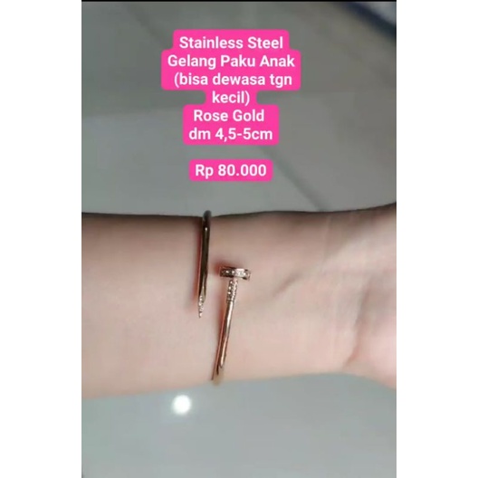 Aksesoris OSD  Gelang Paku Elastis Stainless Steel/Titanium + admin shopee