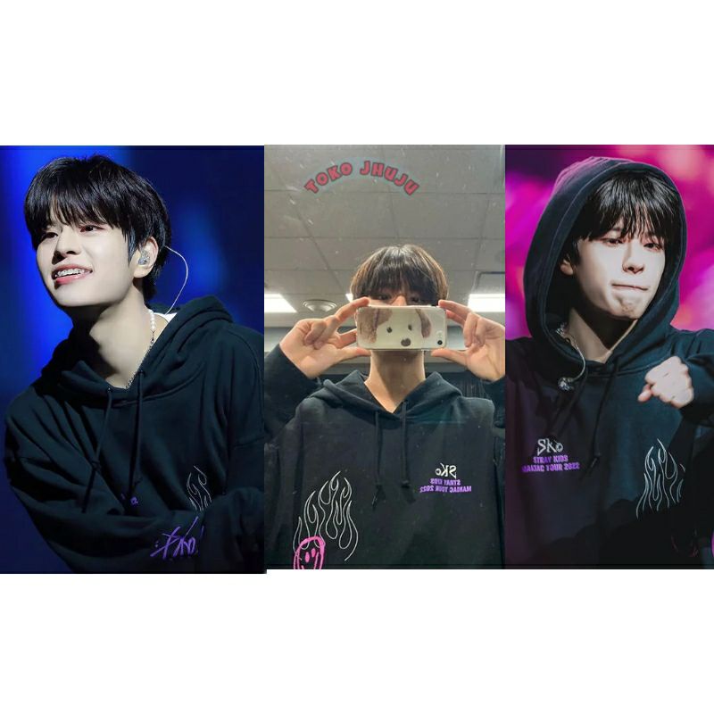 ( versi ) SWEATER Stray Kids MANIAC TOUR 2022 FULL SABLON UNGU