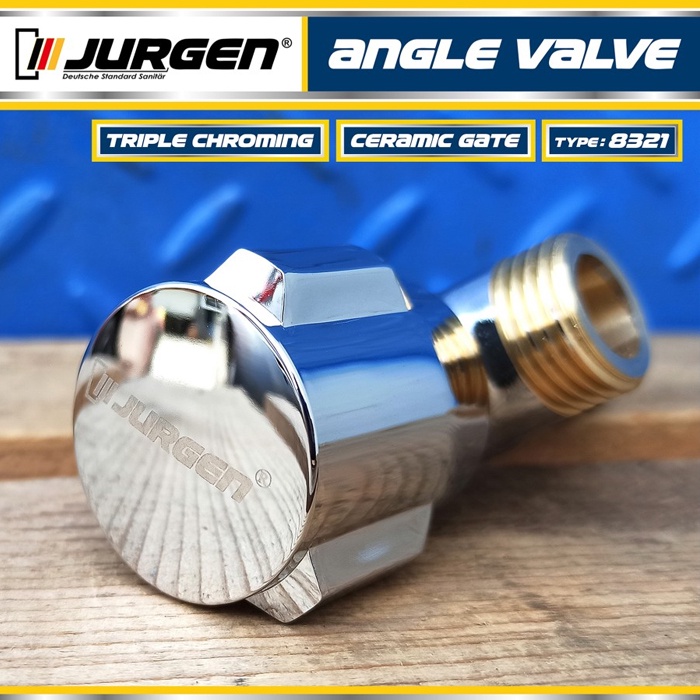 Stop Kran WC Single Valve 1/2 Inch Jurgen Keran Jet Shower (Kuningan)