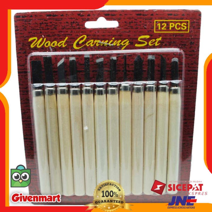 

UKIR-ALAT- SET PISAU UKIR ALAT PAHAT KAYU 12 IN 1 WOOD CARVING KNIFE - COKELAT -ALAT-UKIR.