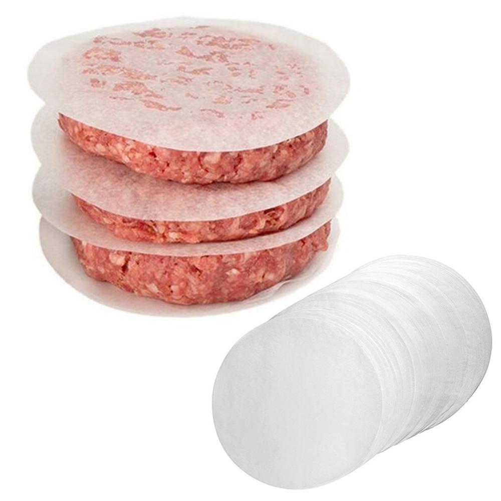 NICKOLAS1 Patty Paper4/5/6 Set Isi 500 Hamburger Untuk Steamer Freezing Paper Liner Perlengkapan Baking