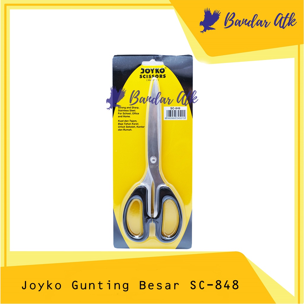 

JOYKO Gunting Besar SC 848 STAINLESS STEEL Sciccors [1 PCS]