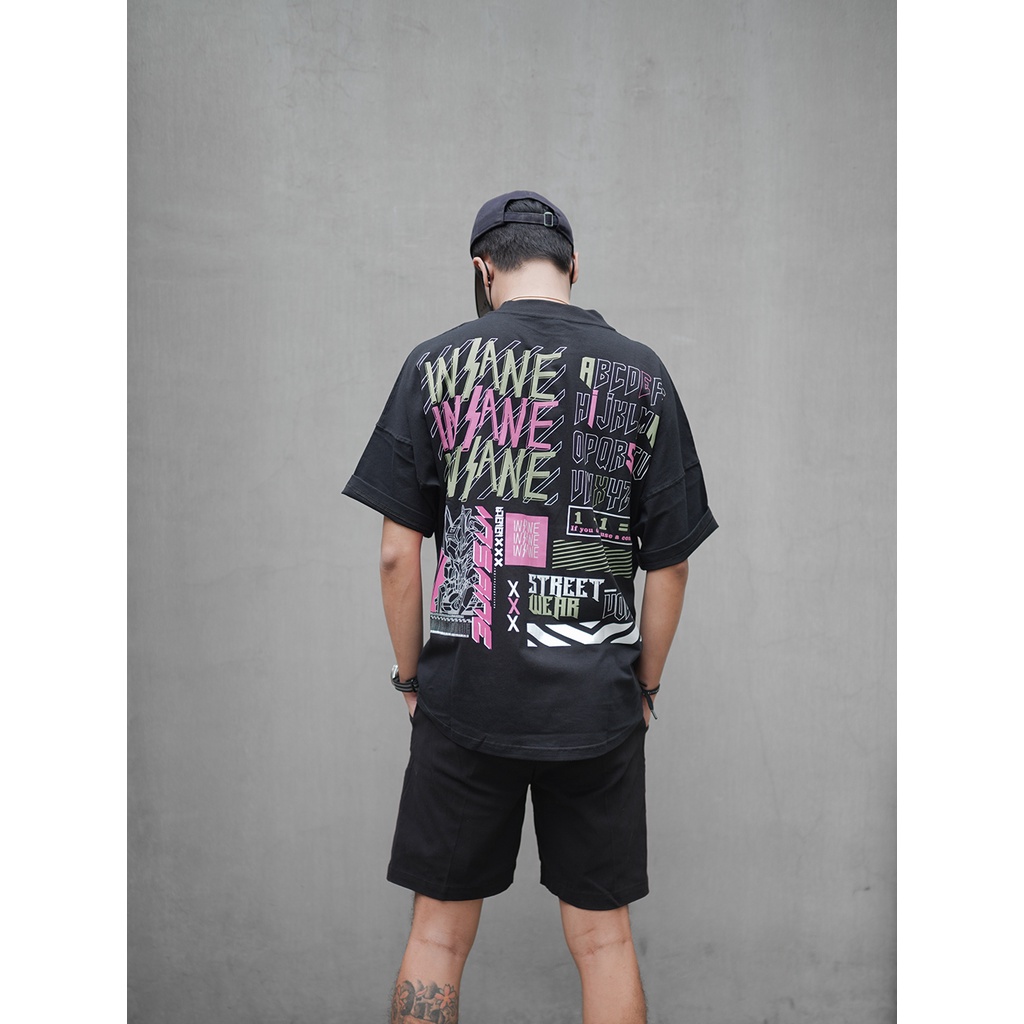 kaos oversize / oversized korea baju hip hop combet 24sl insane wardrobe