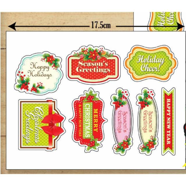 

Stiker Natal / stiker Christmas / stiker toples