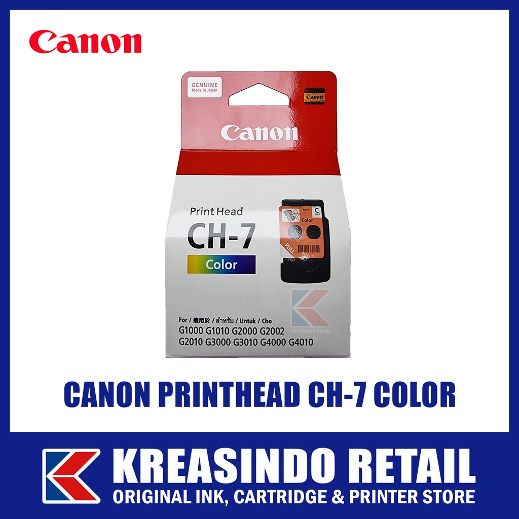 Canon Printhead / Print Head CH-7 CH7 Color (Pengganti CA92, untuk G1010 G2010 G3010 G4010)