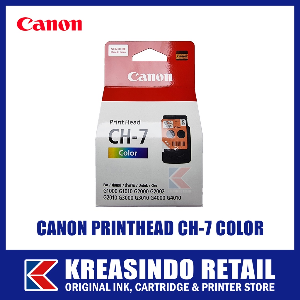 Canon Printhead Print Head Cartridge CH-7 CH7 Color (Pengganti CA92, untuk G1010 G2010 G3010 G4010)