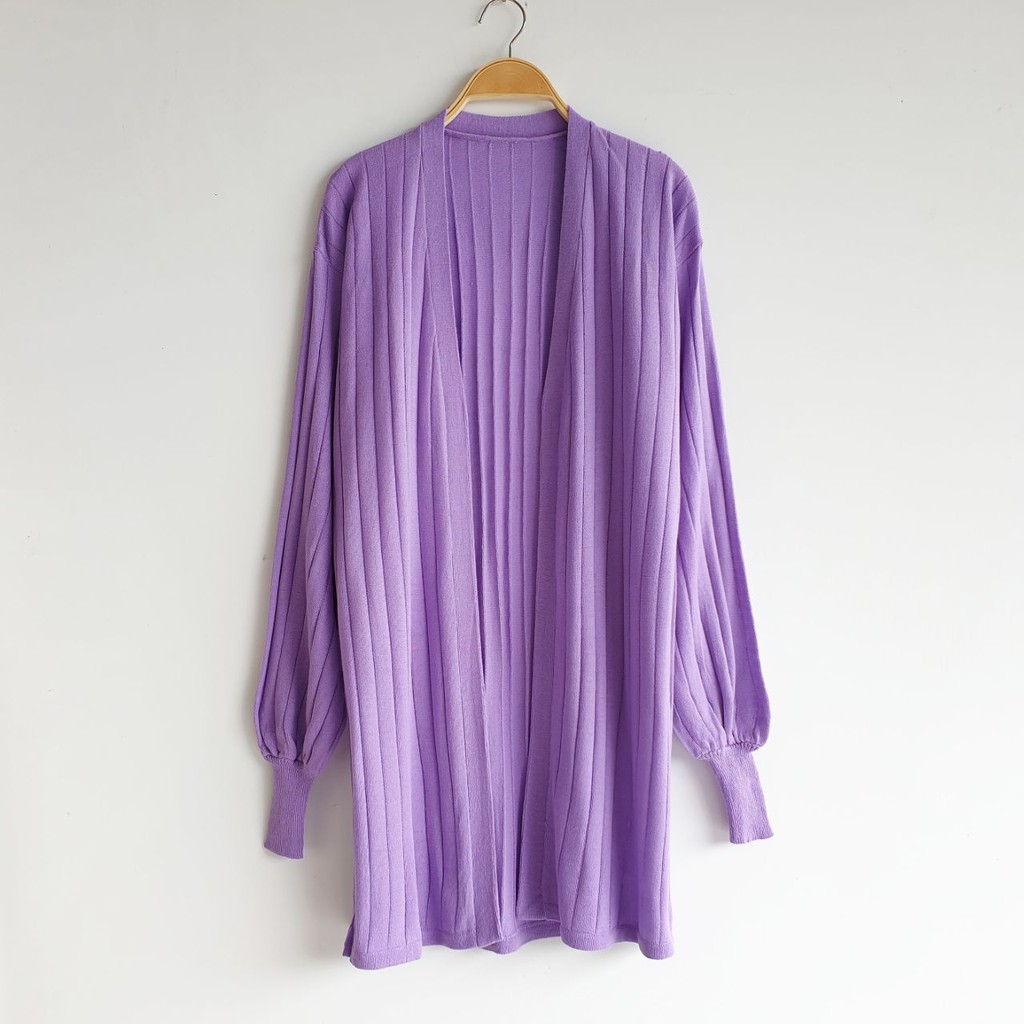 REVITA LONG CARDI KNIT-Lilac
