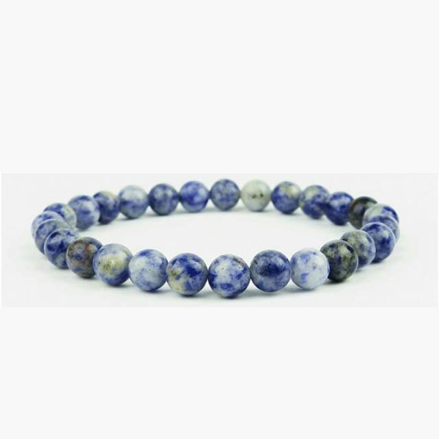 Gelang Batu Kesehatan Batu Sodalite Biru