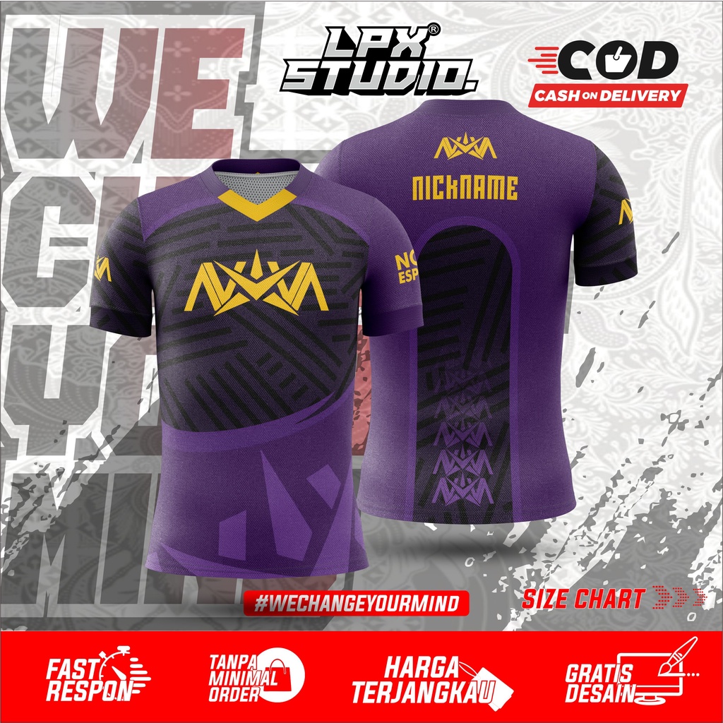 Jersey Baju Nova Esport New 2022 Free Custom