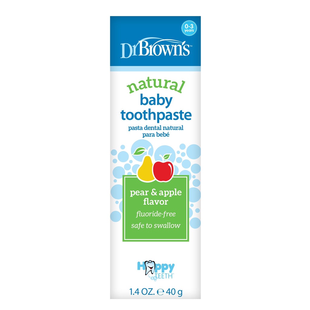 Dr Brown's - Natural Baby Toothpaste 40g (0-3years)