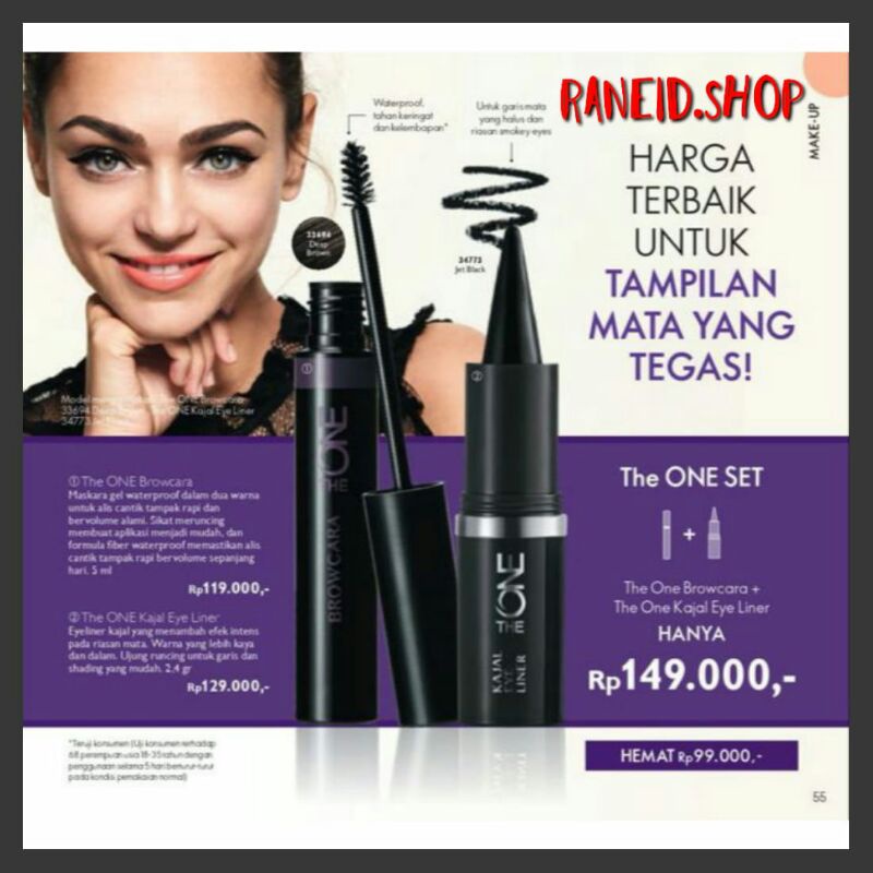 The ONE Kajal Eye Liner // The ONE Browcara // Eyeliner oriflame // Browcara Oriflame