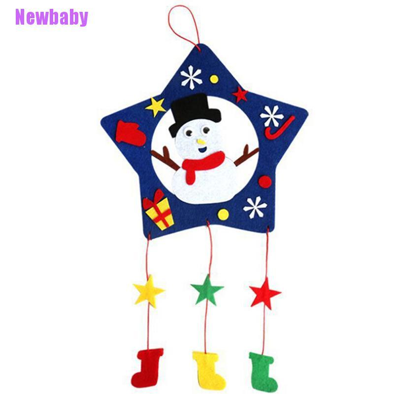 (Newbaby) Mainan Lonceng Angin Bahan Felt Untuk Kerajinan Tangan Anak DIY