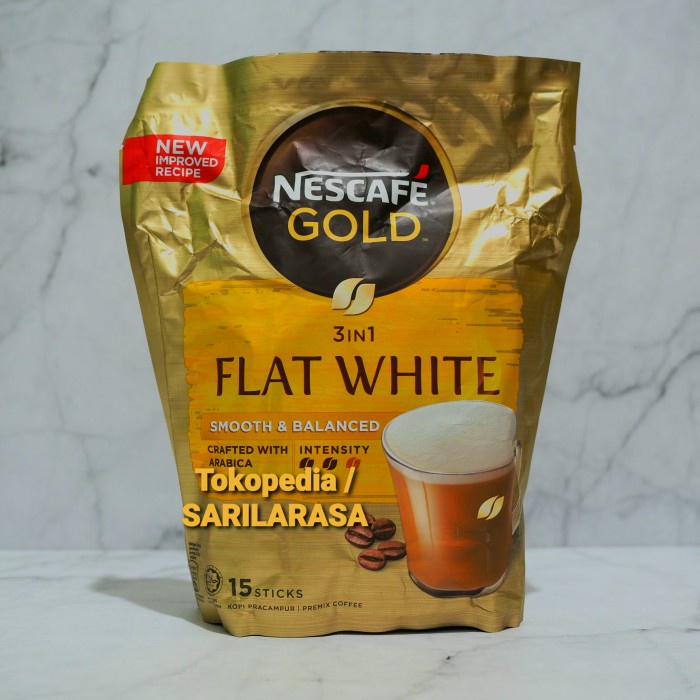

vf0100f Limited Stock!! Nescafe Gold Flat White, Crafted With Arabica Ds20X11