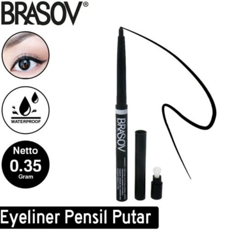 Brasov Autometic Eyliner Bpom - Eyliner Putar Halal