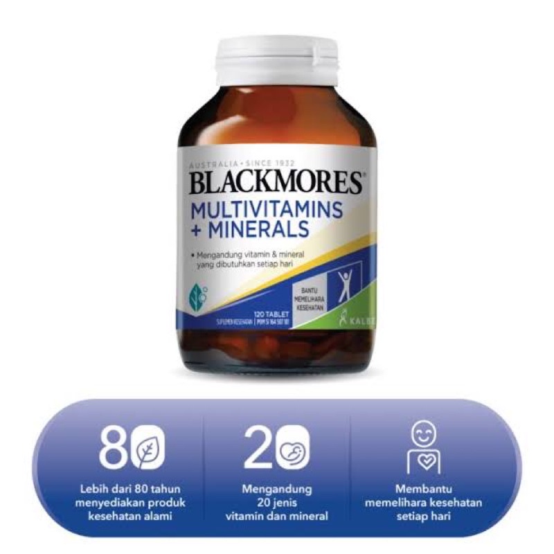 Blackmores Multivitamin + Minerals 120 Tablet