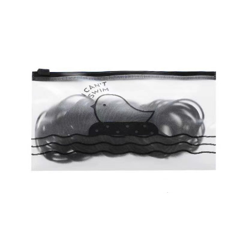 MIISOO Ikat Rambut isi 100pcs Style Korean Karet Rambut-ALL BLACK