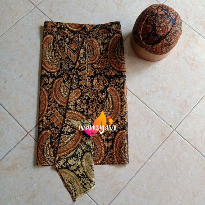 1set Sapit Urang + Blangkon, MOTIF LENGKAP (Banyak Pilihan Motif)