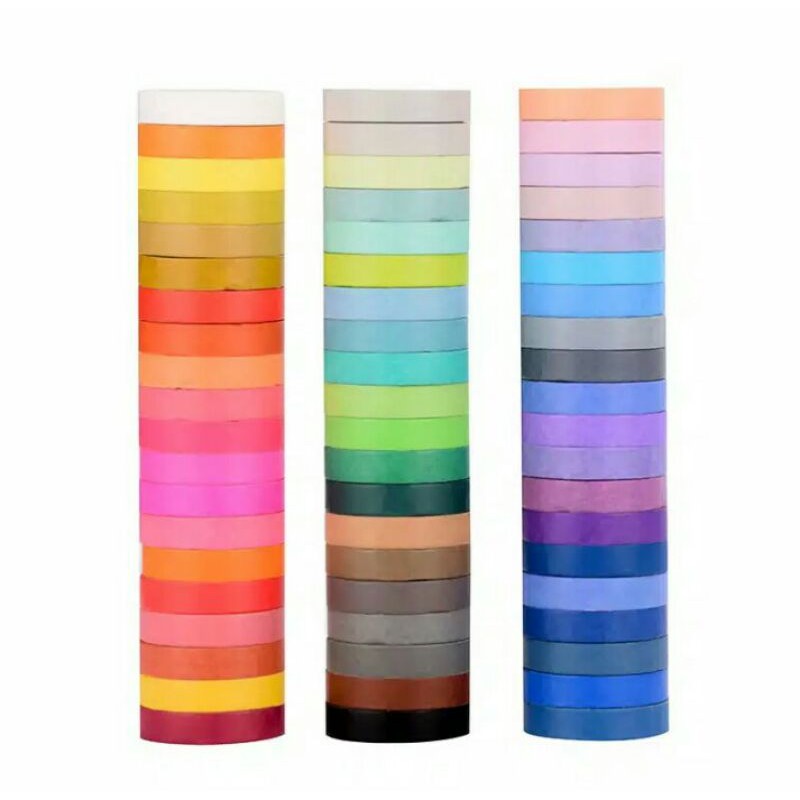 

Masking Tape/Selotip Lucu warna-warni pelangi utk dekorasi buku/journaling/scrapbook