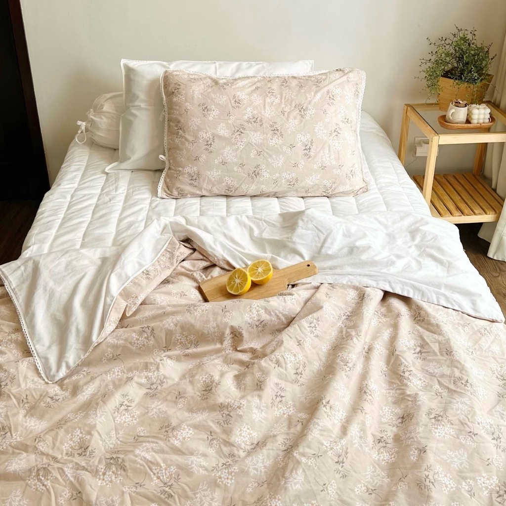 (PO) AREUM SOFT COTTON QUILT / BED COVER - Sarung Duvet / Selimut Empuk Katun Halus Bunga Bunga Kore