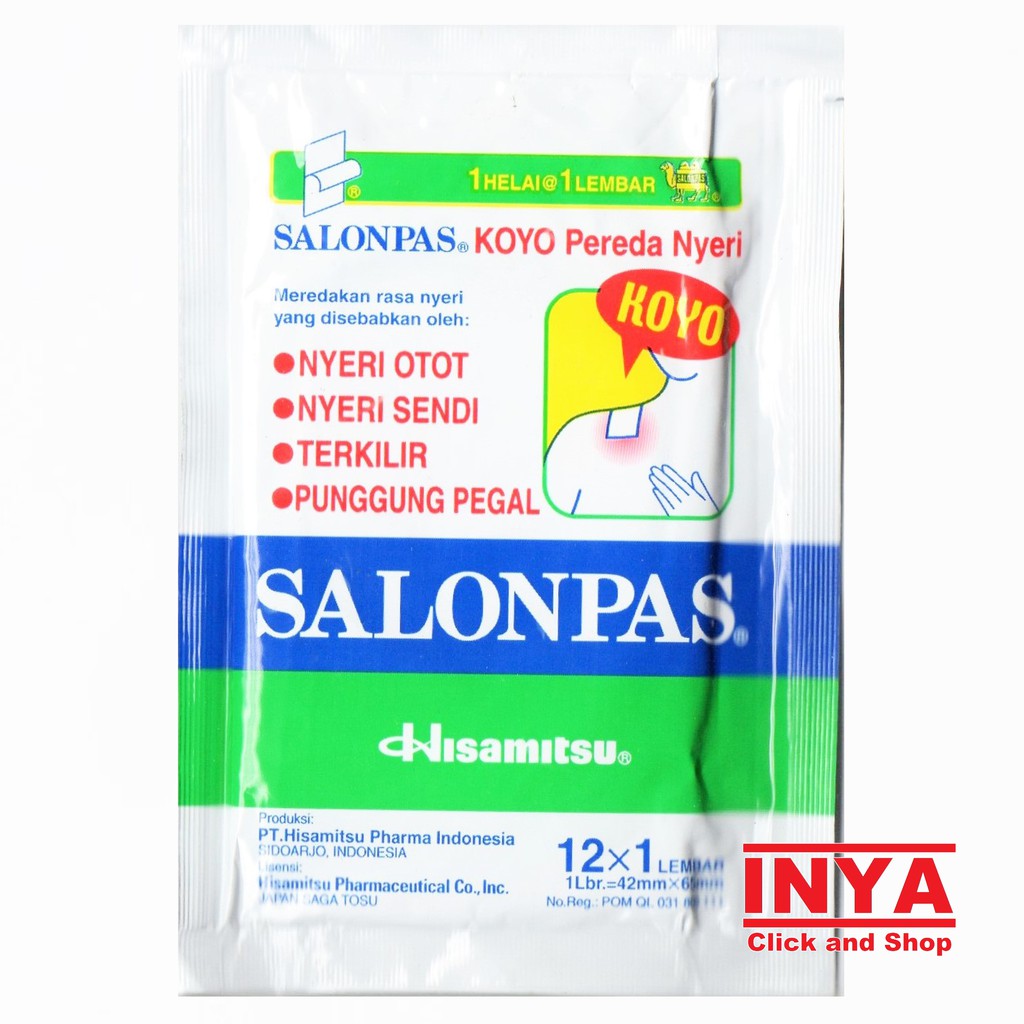 SALONPAS HISAMITSU Pack isi 12x1 Lembar - Muscle Medicated Patch - Koyo