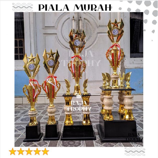 PAKET PIALA  TERMURAH ISI 4 KAKI 4 2 1 1 TROPHY FOURFEO FUTSAL BADMINTON