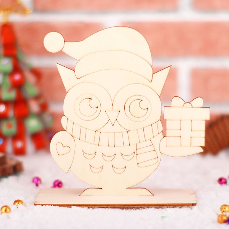 DIY PAPAN KAYU Versi NATAL  / Melukis / Mewarnai Gambar / Prakarya anak