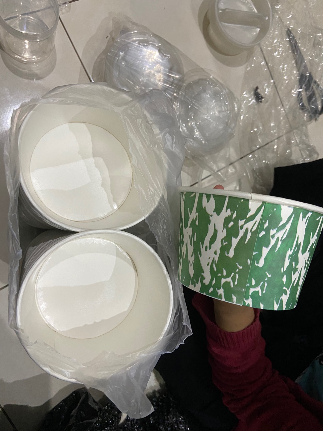 Sekat  - Inner Tray - Paper Bowl 650 Ml & 800 Ml  Food Grade (100pcs)