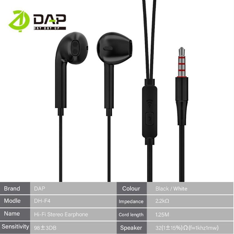 Earphone DAP DH-F4 Perpcs/Eceran Surround stereo macaron toples Earphone Original DAP