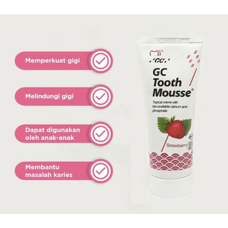 GC TOOTH MOUSSE anak ORIGINAL - share in jar 5 gram EXP 2024