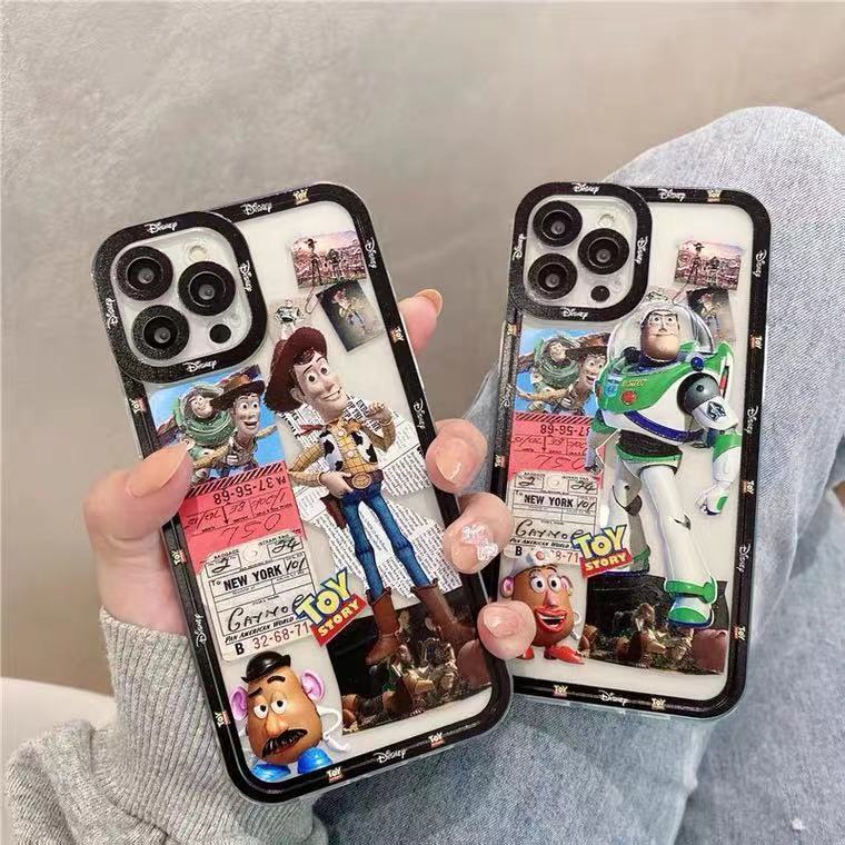 Soft Case Silikon TPU Transparan Desain Buzz Lightyear Untuk IPhone 14 12 13 11 Pro XS Max SE2 6 6S 7 8 Plus X XR