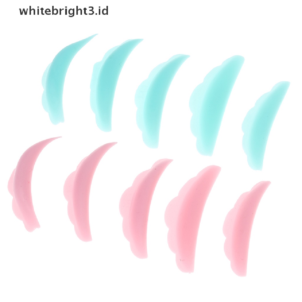 (whitebright3.id) 10pcs / Set Pad Silikon Alat Pelentik Bulu Mata