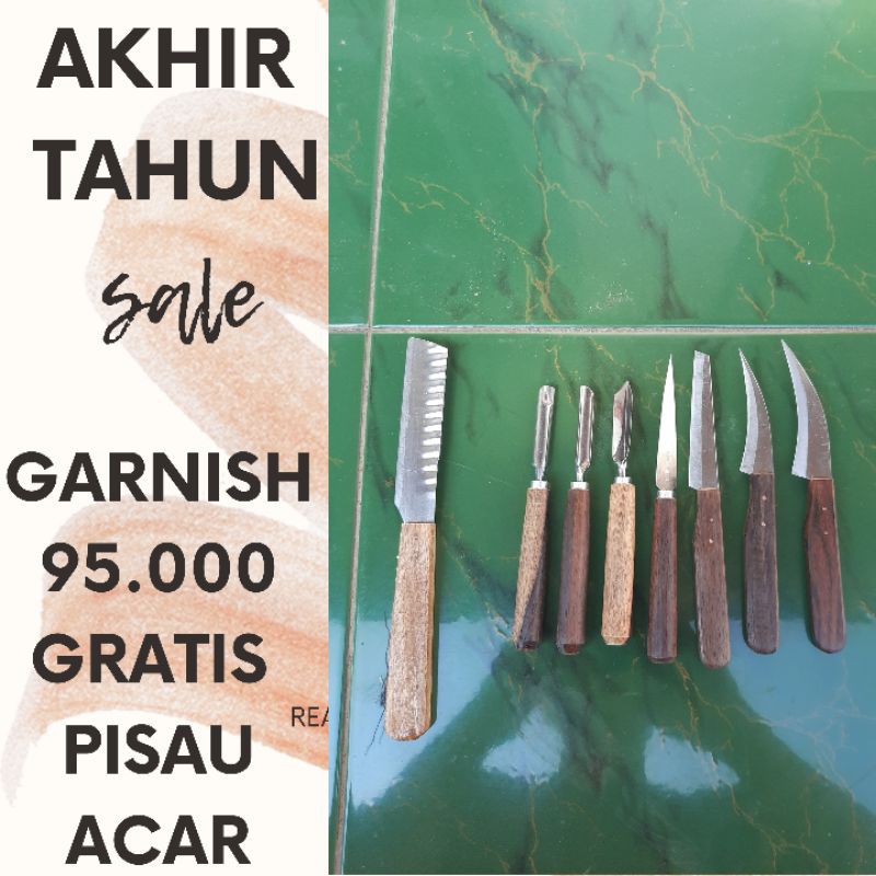 Pisau Ukir Buah 1 set / Pisau Garnish / Pisau Carving / Pisau Tumpeng