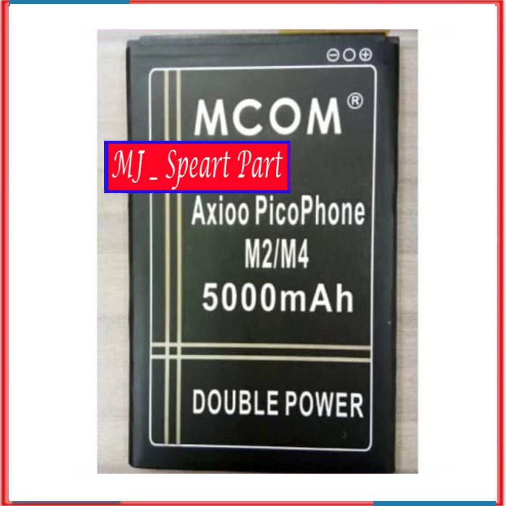 Baterai Batre Battery Axio Axioo Picophone M2 M4 M4U Double Power Mcom
